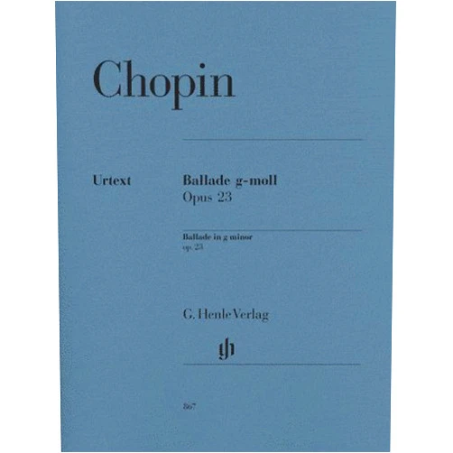 By Norbert Müllemann (Editor) Chopin: Ballade G Minor Op. 23 (Henle Music Folios)