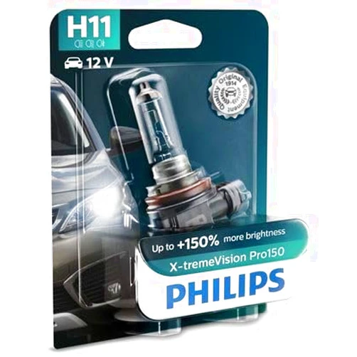 Philips X-tremeVision Pro150 Xtreme Vision Pro 150 Car Headlight Bulb H11 (Single)