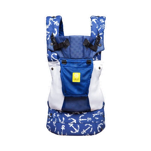 LILLEbaby LÍLLÉbaby Complete Airflow Ergonomic 6-in-1 Baby Carrier Infant to Toddler with Lumbar Support (7-45 Pounds), 360 Degree Baby Wearing, Inward and Outward Facing (Blue)