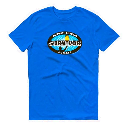 CBS Survivor Outwit, Outplay, Outlast Logo Adult Short Sleeve T-Shirt