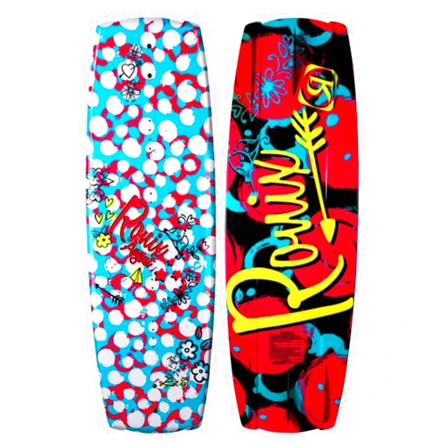 Ronix August Girl's Wakeboard Sparkle White / Pink / Blue / Yellow - 120