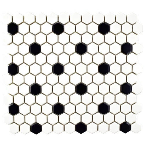 SomerTile FDXMHMWD Retro Hex Porcelain Floor and Wall Tile, 10.25