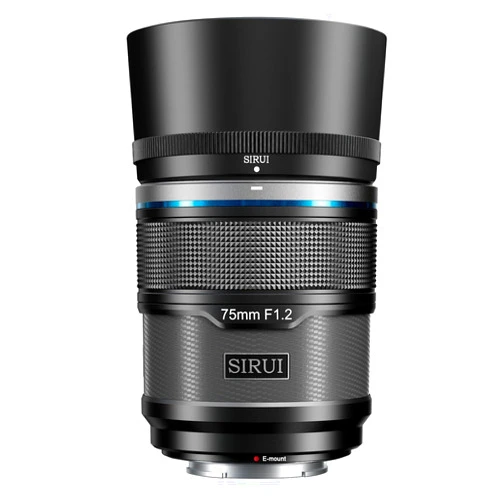 SIRUI Sniper 75mm Autofocus Lens, F1.2 Telephoto APS-C Camera Lens for A5 A6 A7 FX A9 ZV-E Series (E Mount, Black)