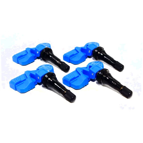 Veritek Performance Set of 4 ITM TPMS 433mhz Tire Pressure Sensors for Audi VW Replaces 4F0907275B 7P0907275 7PP907275F w/Black Rubber Valve Stems
