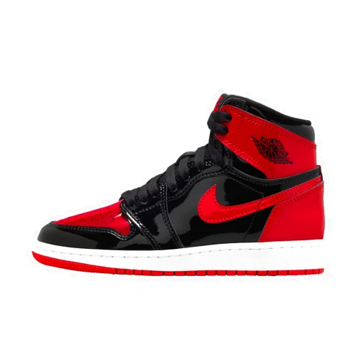 Jordan Youth Air 1 Retro High GS 575441 063 Patent Bred - Size 5Y