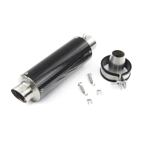 YJDCTX Exhaust System 51MM Motorcycle Exhaust Pipe Muffler Durable Parts For Kawasaki Er6n Sv650 Z800 R1 Cb650f Cb1000r Cbr250r(Type D)