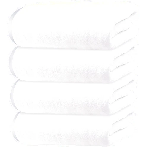 Cosy Family Microfiber 4 Pack Bath Towel Set, Lightweight and Quick Drying, Ultra Soft Highly Absorbent Towels for Bathroom, Gym, Hotel, Beach and Spa (White)
