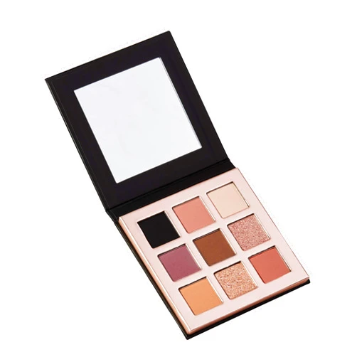 Pippa of London Camden Make Up Palette 353 with 9 Luxury Matte, Shimmer and Glitter Eyeshadows in Rose Gold case with Mirror