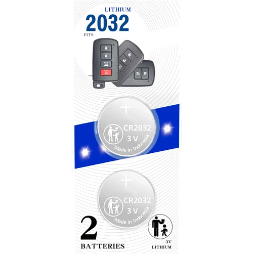 Uuam (2Pack) CR2032 2032 Remote Key FOB Battery Replacement for Toyota 2012-2021 4Runner Avalon Camry Corolla Highlander Prius C Rav4 Sequoia Tacoma Tundra Smart Case Shell (HYQ14FBA, HYQ14FBB)