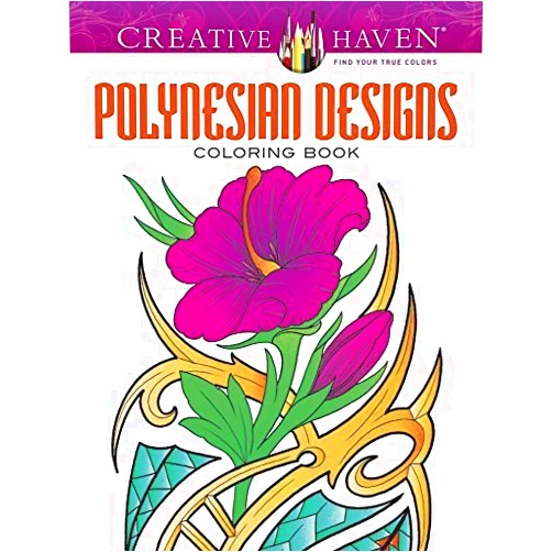 By unknown author (Author) Creative Haven Polynesian Designs Coloring Book (Adult Coloring) by Erik Siuda (2014-10-15)