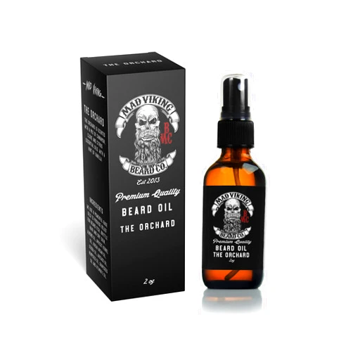 Mad Viking Beard Company Mad Viking The Orchard Premium Beard Growth Oil 2oz Pump. All Natural Oils. Made In The USA. Promotes Healthy Beard Growth. Stops Beard Itch.