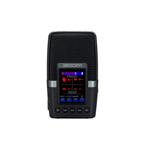Zoom H2essential Multi-Mic Handy Recorder with 3 integrated microphones for 9 recording modes, surround recording, 32-bit 96 KHz, video podcasts, live streams, music, audio control guide, black