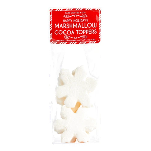 Marshmello Snowflake Marshmallow Hot Cocoa Toppers 6 Count,1.5 Ounce