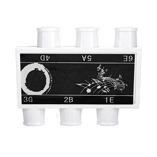 Walfront Tuner Pitch Pipe Portable Acoustic Guitar String Pitch Pipe 6 Tones E B G D A E for Electric/Acoustic Guitars with a Carring Case