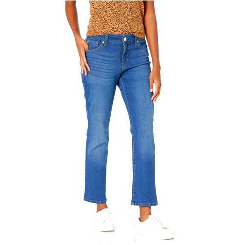 Bandolino Women's Mandie Signature Fit High Rise Straight Leg Jean