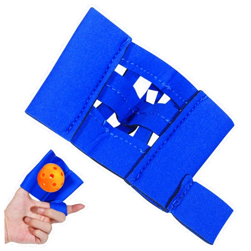 RRumo Catchers Mitt, Two Finger Training Glove Mini Lightweight Web Glove Catcher Breathable Practice Balls Training for Baseball Softball