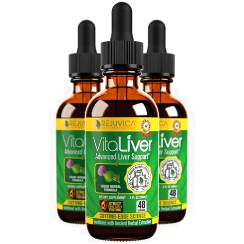 Rejuvica Health VitaLiver - Liver Health Supplement - Support Liver Cleanse & Detox - Liquid Delivery for Absorption - Milk Thistle, Artichoke, Chanca Piedra, Dandelion & More!