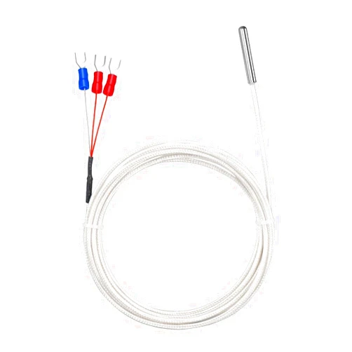 CRIDENG Pt100 Temperature Sensor Probe, Three-wire System, Waterproof Stainless Steel Thermistor Three Wire High Precise Accuracy Range -50℃ To 450℃, Enhanced Durability And Accuracy(4meter)