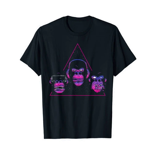 Lustige Zocker Gaming Sprüche & Gamer Geschenke Funny Gaming The Three Wise Monkeys Gamer Gift T-Shirt
