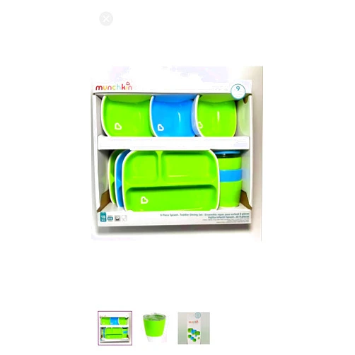 Munchkin 9 Piece Splash Toddler Dining Set