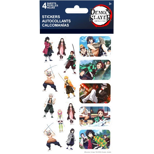 Trends International Demon Slayer - Standard Stickers - 4 Sheet Standard Stickers - 4 Sheet