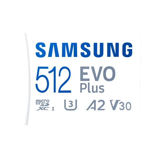 SAMSUNG EVO Plus w/ SD Adaptor 512GB Micro SDXC, Up-to 130MB/s, Expanded Storage for Gaming Devices, Android Tablets and Smart Phones, Memory Card, MB-MC512KA/AM, 2021