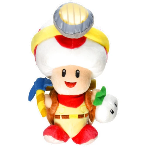 Little Buddy Super Mario Bros. Captain Toad Standing Pose Stuffed Plush, 9