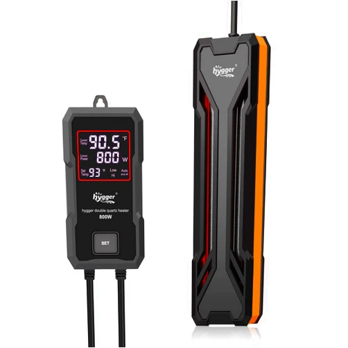 hygger Aquarium Heater 300W/500W/800W/1000W, Submersible Fish Tank Heater with Digital LED Controller and Intelligent Leaving Water Automatically Stop Heating System, for Freshwater and Saltwater