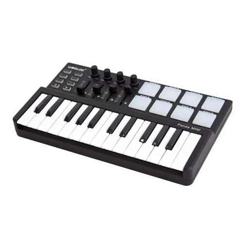 Btuty 25-Key MIDI Keyboard Panda mini Portable Mini Drum Pad MIDI Controller, USB