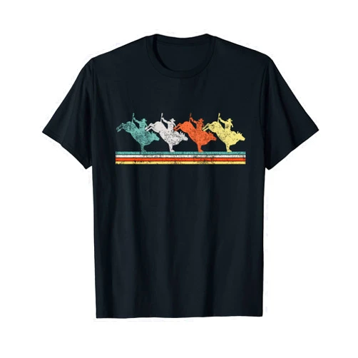 Retro Bull Riding Gifts Bull Riding T-Shirt