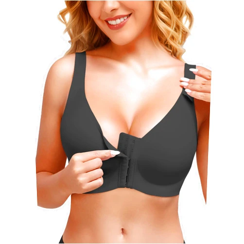 PoseFree Post Surgery Bra Front Closure, Compression Bras for Women Post Op Support After Breast Augmentation, Reduction