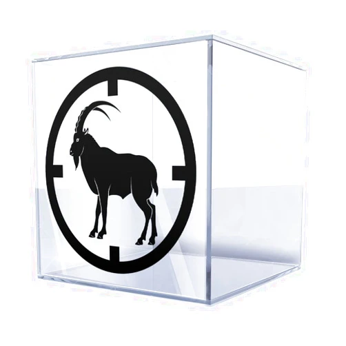 DT-stickers Animals Earth Vinyl Sticker Decal Wild Goat Figure Target ATV Car Garage Bike (7 X 7 in.) Vinyl Color Black
