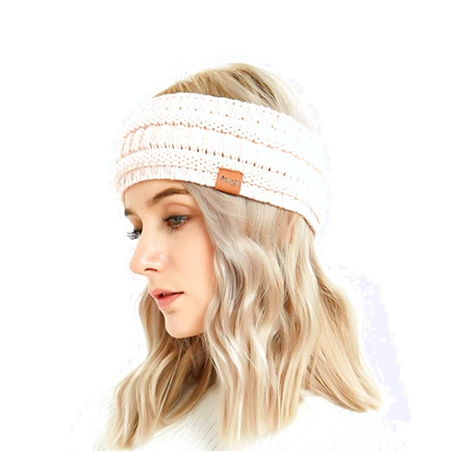 Aurya Womens Ear Warmer Headband - Winter Warm Cable Knit Headband Wrap Ear Warmer Gifts for Women