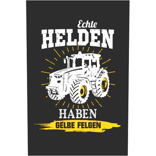 German Edition by Bauer & Landwirt Notizbücher (Author) Echte Helden Haben Gelbe Felgen: A5 Liniertes • Notebook • Notizbuch • Taschenbuch • Journal • Tagebuch - Ein lustiges Geschenk für Freunde oder die ... und Landwirte der Welt (German Edition)