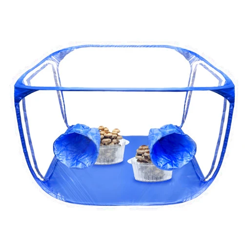 GSYUWIH Still Air Box, Mushroom Grow Kit, Mushroom Grow Bag, Portable Mushroom Grow Tent, Mushroom Growing or Fungiology Supplies for Home Science (Blue)