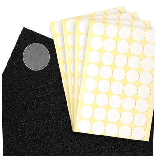TEMGCUAM120 Pack Yellow Point Double-Sided Adhesive Dots for Acoustic Soundproofing Foam Panels