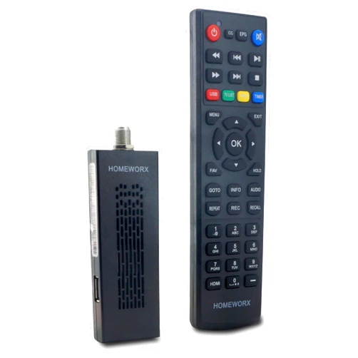 Mediasonic Digital TV Converter Box Dongle, ATSC Digital Converter Box with TV Tuner, TV Recording, USB Multimedia Function, 1080P HDMI Output, Clear QAM by Mediasonic HomeWorx (HW135STB)