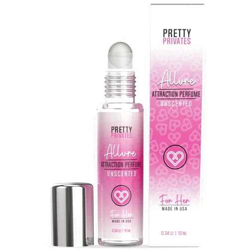 Pretty Privates Allure Unscented Pheromone Perfume For Women To Attract Men - With Pure Pheromones to Enhanced Scents and Blend With Your Signature Fragrance - 0.34 oz (10 ml)
