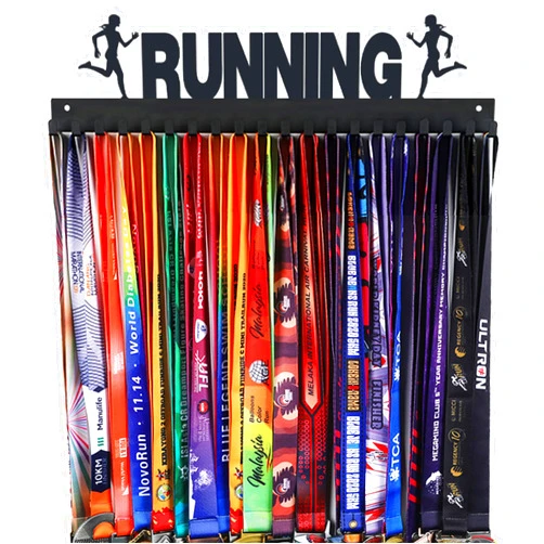 Goutoports Medal Holder Display Hanger - She Believed She Could She Did - Personalized Medal Wall Hanger for Sport Race Runner Sturdy Black Steel Metal Over 60 Medals Easy to Install