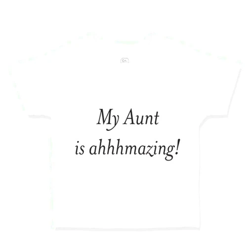 Cute Rascals Toddler T-Shirt Aunt My Aunt is Ahhhmazing! Cotton Amazing Boy & Girl Clothes Motivational Baby Funny Tee A White Design Only 2T