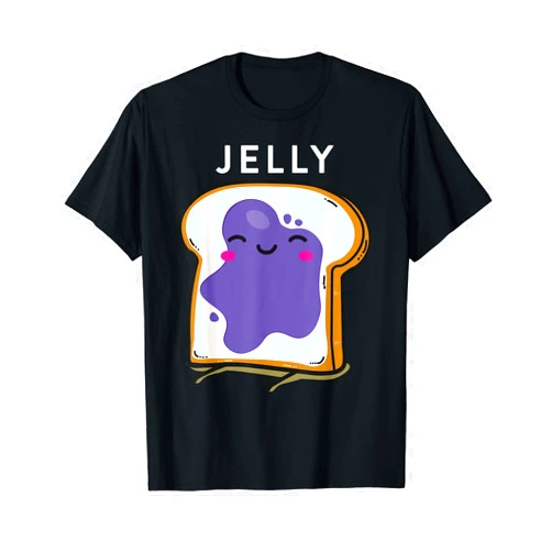 Peanut Butter Jelly Shirts by Couples Apparel Peanut Butter & Jelly Matching Couple Shirts Funny Outfits T-Shirt