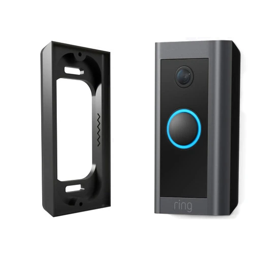 Hidden River Lab 0.5” Spacer for Ring Video Doorbell Wired (Model 5AT3T5) - Premium Ring doorbell Mount - Black