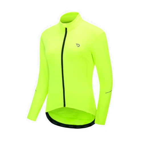 baleaf Women's Thermal Cycling Jersey Long Sleeve Winter 4 Pockets Bike Fleece Jackets Windproof Reflevtive Cold Weather