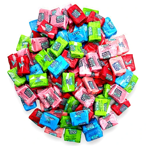 KLUB BULK Jolly Rancher Chews-1.5 lbs Bulk Candy Individually Wrapped- 5 Fruity Assorted Flavors Cherry, Blue Raspberry, Green Apple, Watermelon, and Strawberry-Perfect for Celebrations, Candy Bowls & Snacking(24 oz)