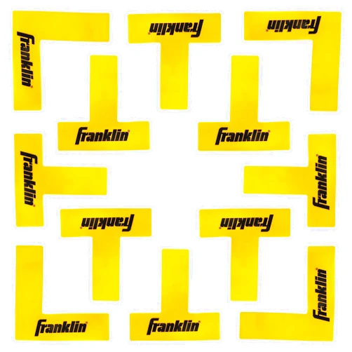 Franklin Sports Pickleball Court Marker Kit - Lines Marking Set with Tape Measure - Official Size Court Throw Down Markers