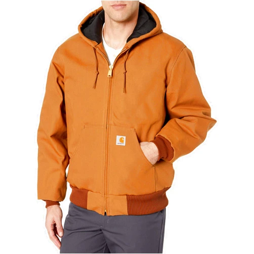 Carhartt Men's Loose Fit Firm Duck Insulated Flannel-Lined Active Jacket