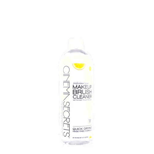Cinema Secrets Original Makeup Brush Cleaner Solution - Professional Cleanser for Makeup Brushes - Quick-Drying, Rinse-Free Formula - Removes Stubborn Waterproof Make Up - Lemon