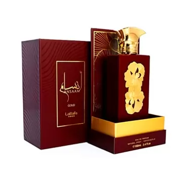 Lattafa Ansaam Gold Eau De Parfum Spray for Unisex, 3.4 Ounce 3.40 Fl Oz (Pack of 1)