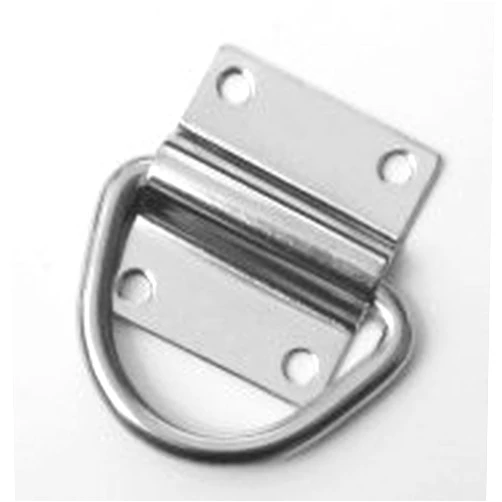 Marine Part Depot Marine Grade Stainless Steel Folding Pad Eye with Rectangle Base