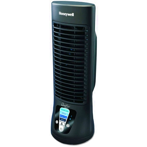 Honeywell QuietSet Mini Tower Table Fan, HTF210B, 2 Pack, Black (2)